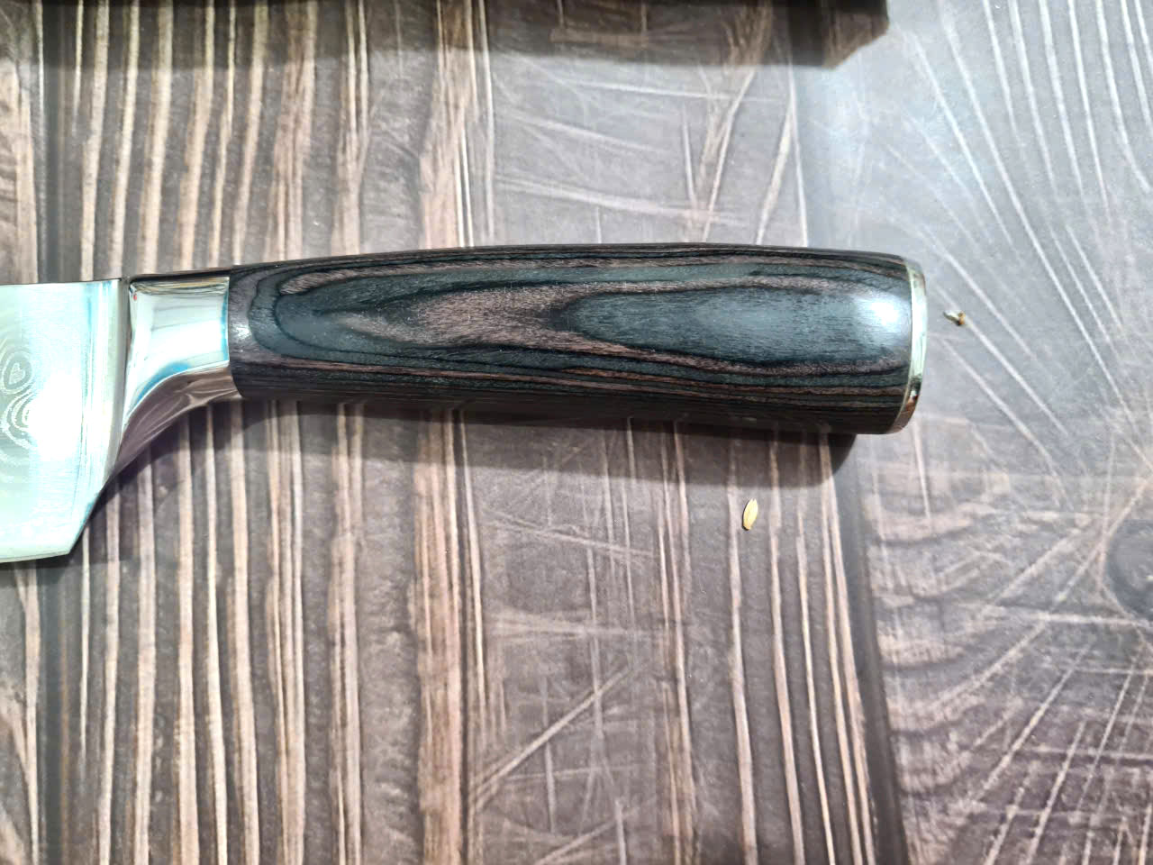 DAO - DAO BẾP NHẬT BẢN SANTOKU THÉP DAMASCUS MÃ A8 DT116 nt topcomshop vn