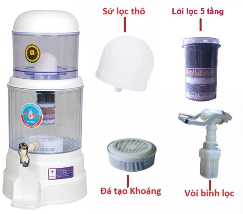 Nấm sứ dùng cho bình lọc nước màu trắng