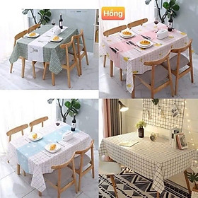 Khăn trải bàn kẻ caro nhựa PVC chống thấm nước, không mùi, không phai màu - Hàng chính hãng 