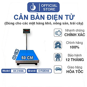 Cân Bàn Điện Tử XK3108A - Mặt Bàn Cân 500x600MM - Đầu Chống Nước