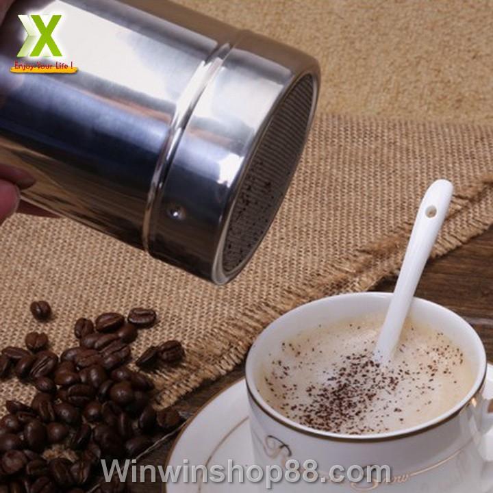Lọ rắc bột ca cao, matcha chất liệu inox - Winz.vn