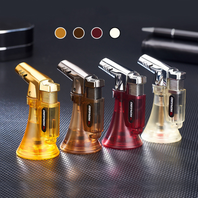 Vỏ Hột Quẹt Bật Lửa Khò Gas 1 Tia Cực Mạnh Hongbo HB854 Thiết Kế Đẹp Độc Lạ Cao Cấp - Giao Màu Ngẫu Nhiên