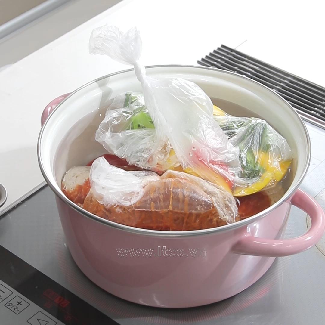 Túi Đựng Thực Phẩm Chịu Nhiệt An Toàn - Hộp 40 Túi Hàng Nội Địa Nhật