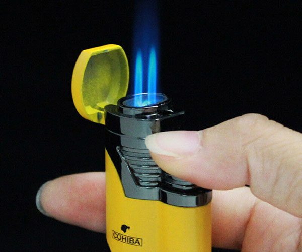 Vỏ Hột Quẹt Bật Lửa Khò 2 Tia COB-359 Thiết Kế Đẹp Độc Lạ Lửa Khò Mạnh Mẽ - Dùng Gas Đá Cao Cấp