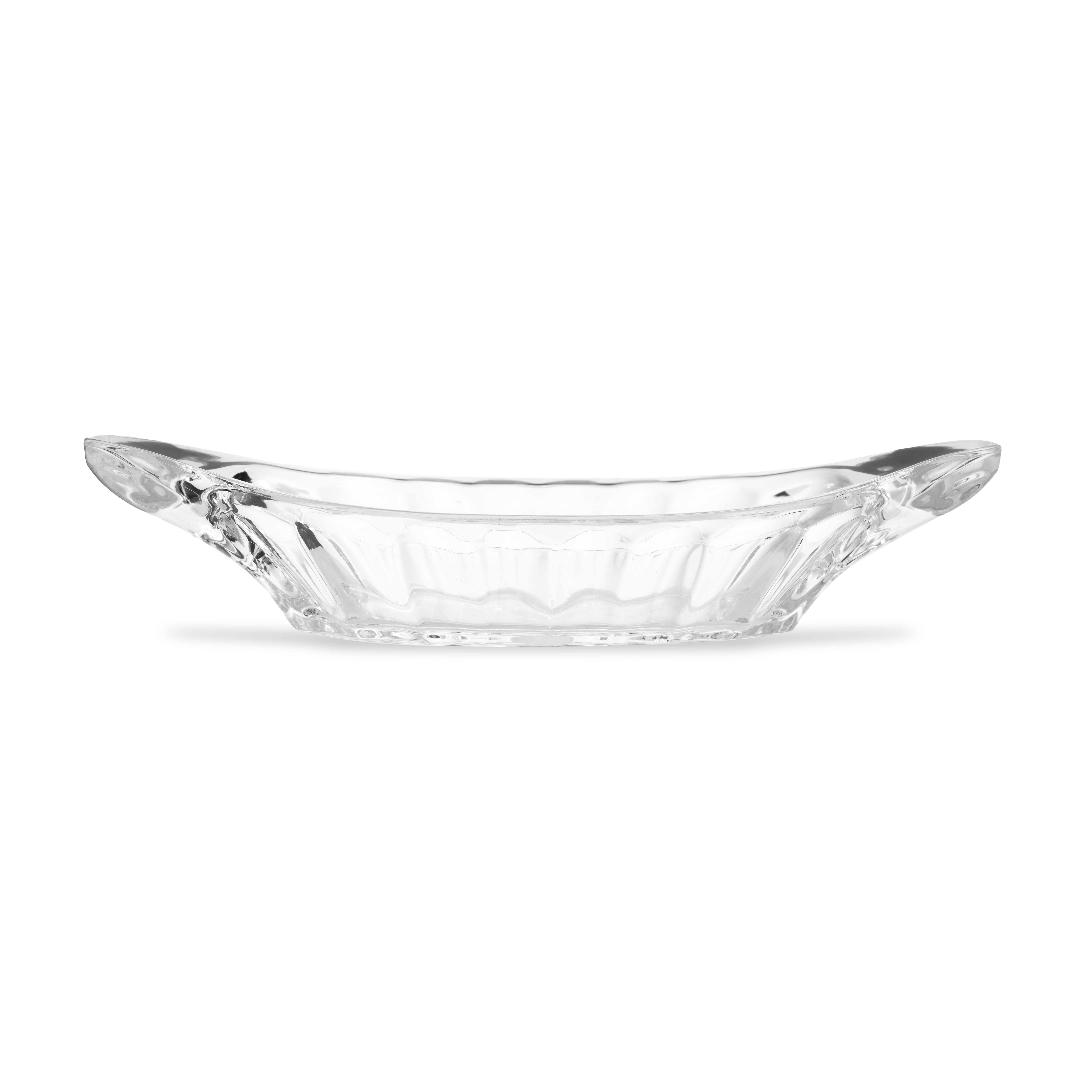 Đĩa nhựa JB đựng trái cây vân gợn sóng - Trong suốt - Cobihome