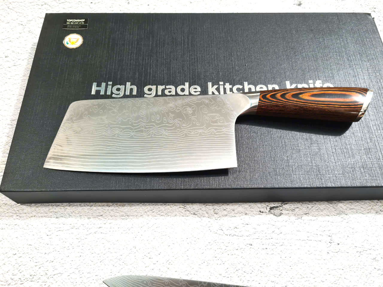 DAO - BỘ 3 DAO BẾP NHẬT BẢN THÉP DAMASCUS DT2 vns