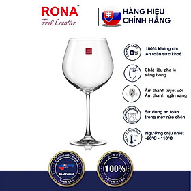 Bộ 6 ly thủy tinh pha lê cường lực uống vang 650ml Tiệp Khắc