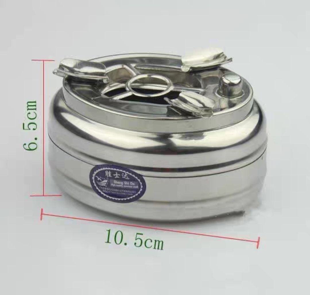 Gạt tàn inox bấm