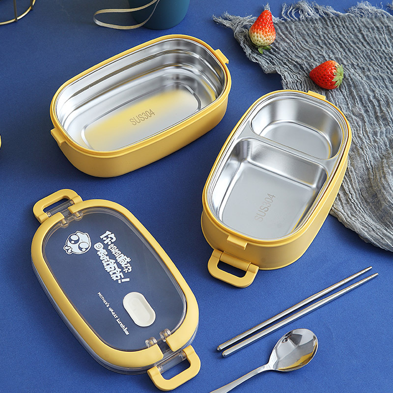 Hộp Cơm Giữ Nhiệt, Hộp Đựng Cơm Inox 304, Chống Gỉ, Chống Đổ Tiện Lợi, Màu Ngẫu Nhiên - Hàng Nhập Khẩu