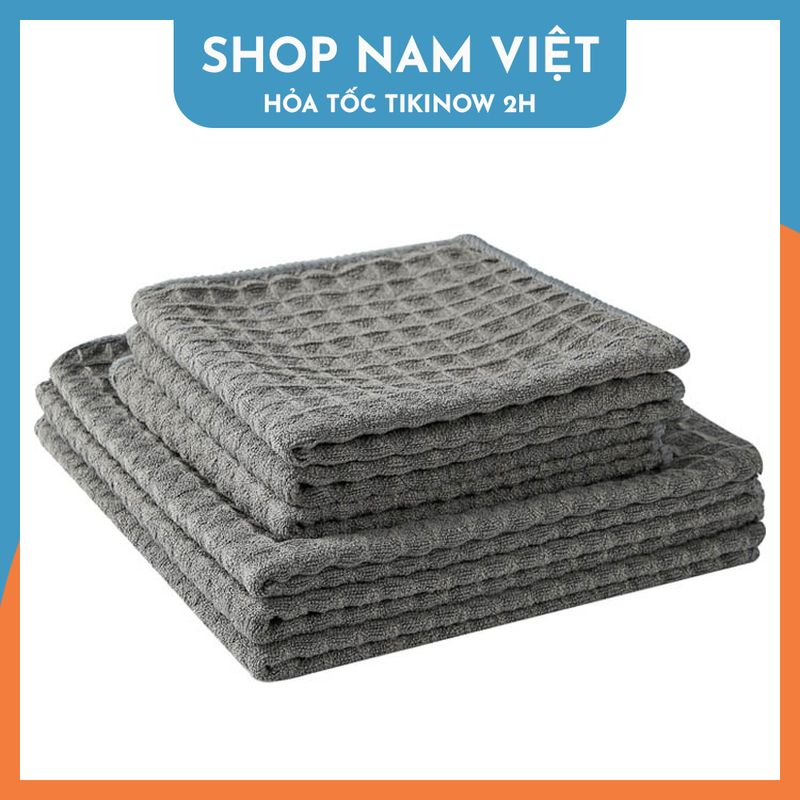 Khăn Vải Cotton Waffle Lau Bếp, Máy Pha Cà Phê, Vật Dụng Quý
