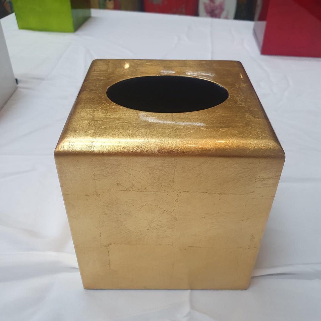 Hộp đựng khăn giấy vuông sơn mài cao cấp Thanh Bình Lê cực kỳ đẹp mắt, sang trọng