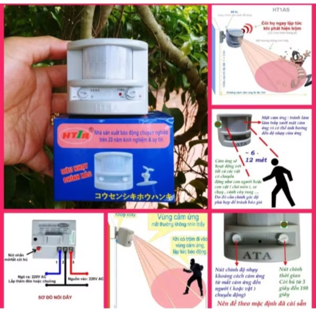 BỘ BÁO ĐỘNG SIÊU CHỐNG TRỘM HỒNG NGOẠI BẢO VỆ GIA ĐÌNH BẠN AN TOÀN