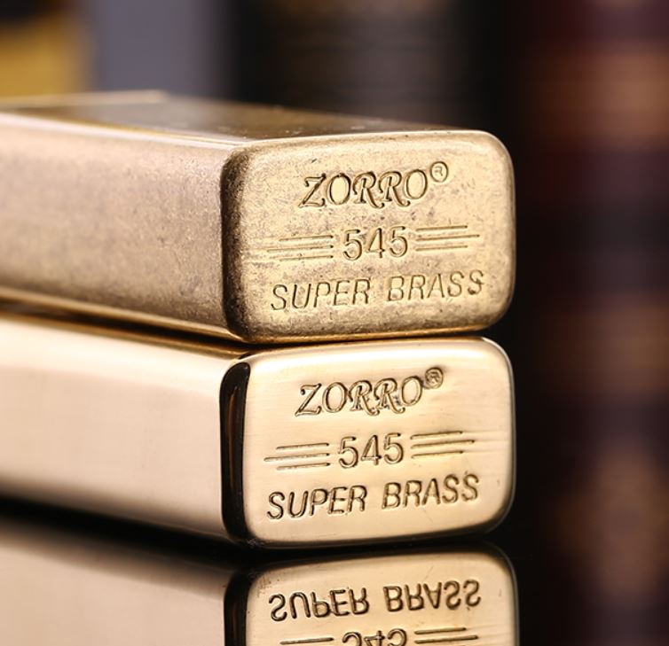 Vỏ Hột Quẹt Bật Lửa xăng đá Zorro Z545 thiết kế đẹp độc lạ - dùng xăng bấc đá cao cấp