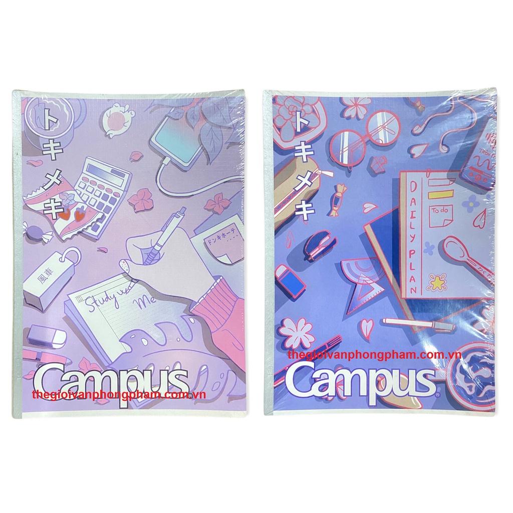 Lốc 10 Vở Campus STUDY WITH ME 80 trang