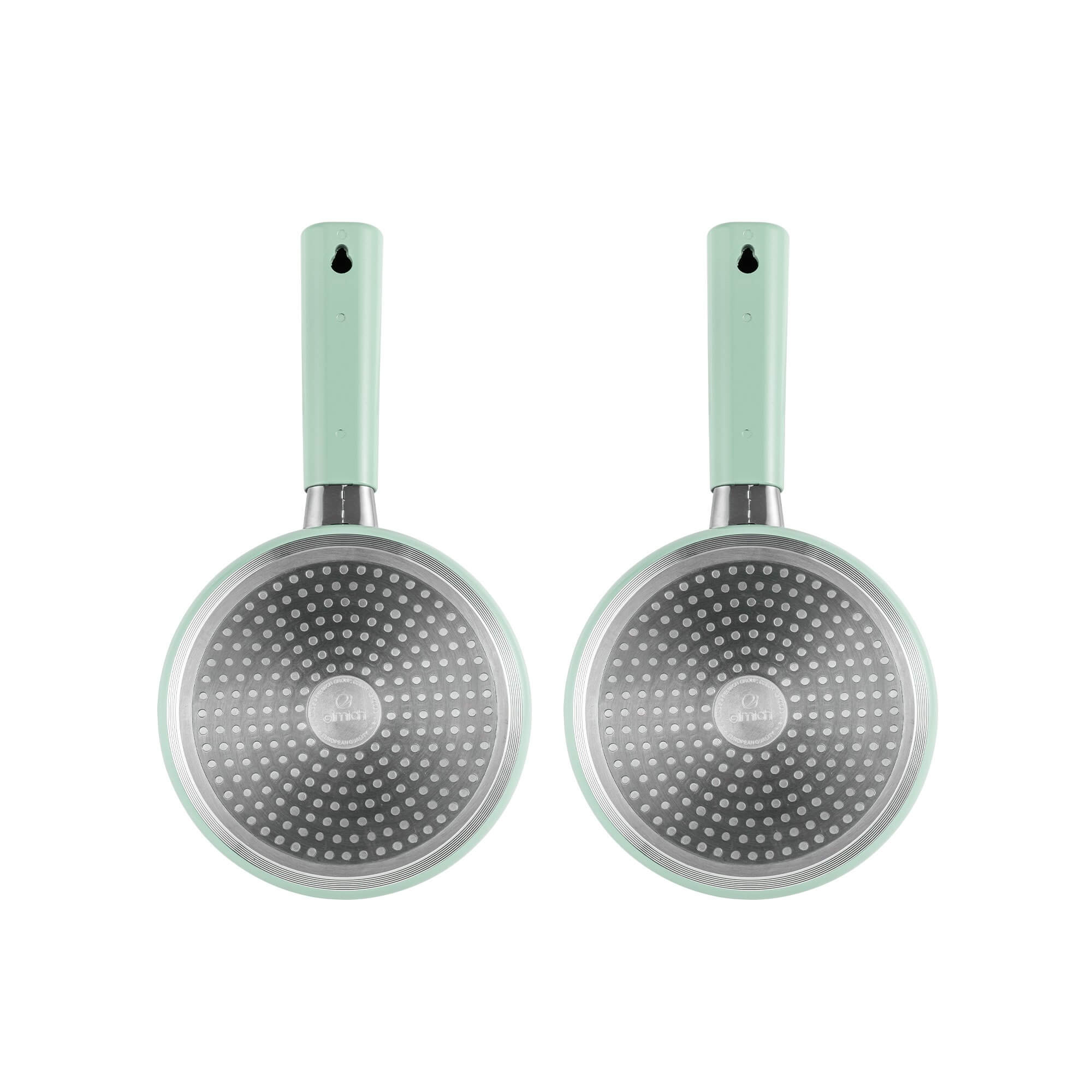 Bộ nồi chảo chống dính sứ Elmich Baby EL-1168, Hàng chính hãng, bắt từ nhanh, có thể dùng trong máy rửa bát - JoyMall
