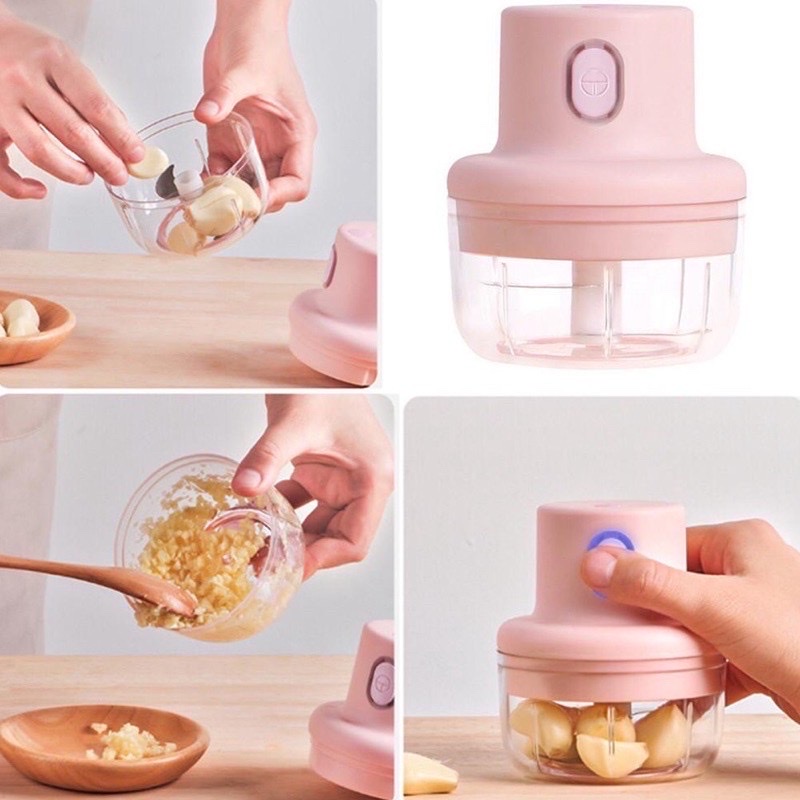 Máy xay tỏi ớt mini , xay thực phẩm , tiện lợi , đa năng sạc điện ,đơn giản dễ sử dụng và tiện lợi