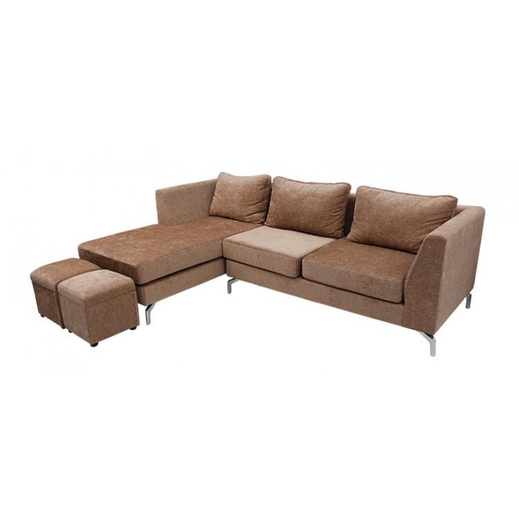 Sofa Nỉ và 2 đôn Bình Long V9.SF.01 240 x 160 x 80 cm