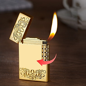Vỏ Hột Quẹt Bật Lửa Gas Đá 803HV Họa Tiết Hoa Văn Độc Lạ