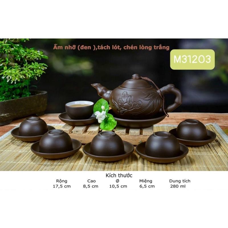 Bộ ấm trà Sa tử Bát Tràng.