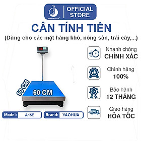 Cân Điện Tử Tính Tiền A15E - Mặt Bàn Cân 600X800MM