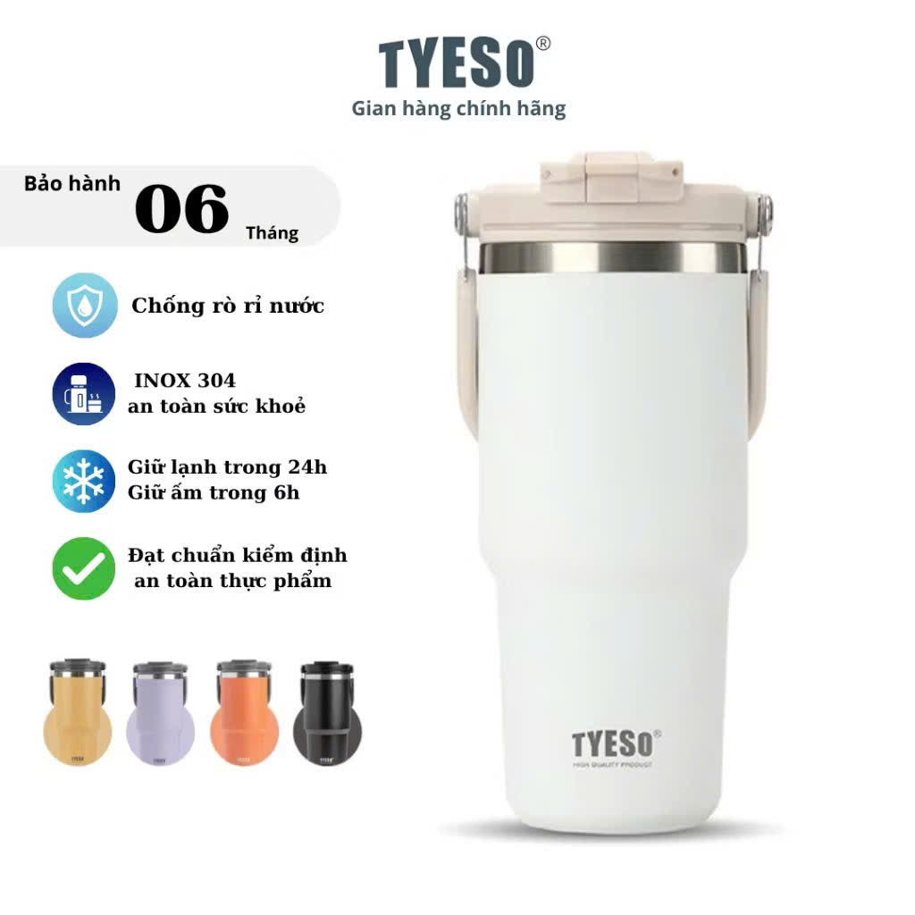 Cốc giữ nhiệt TYESO TS-8830 1200ml bằng thép không gỉ 304 Giữ nhiệt 12 tiếng