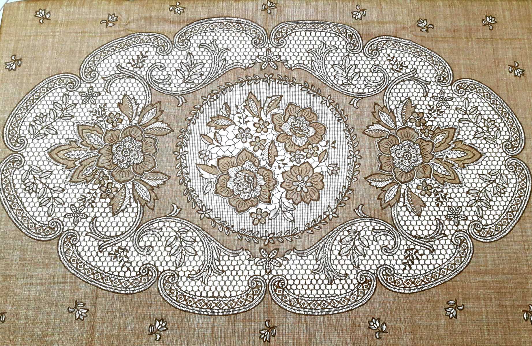 Khăn Trải Bàn PAULEE - FY 116L nâu (135 cm x 180 cm)