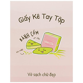 Giấy Kê Tay Tập Bánh Việt - The Sun - Bánh Cốm - Màu Đỏ
