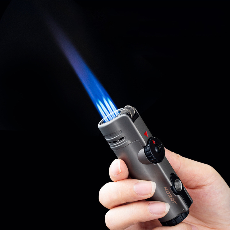 Vỏ Hột Quẹt Bật Lửa Gas Jobon ZB-321 Khò 4 Tia Cực Mạnh Kèm Đục - Nhiều Màu