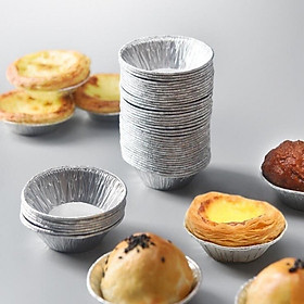 Combo 250 chén đế cốc chén giấy bạc lót khuôn nướng bánh , hàu Tart trứng , bát đựng gia vị , nước chấm tiện lợi , khả năng chịu nhiệt cao