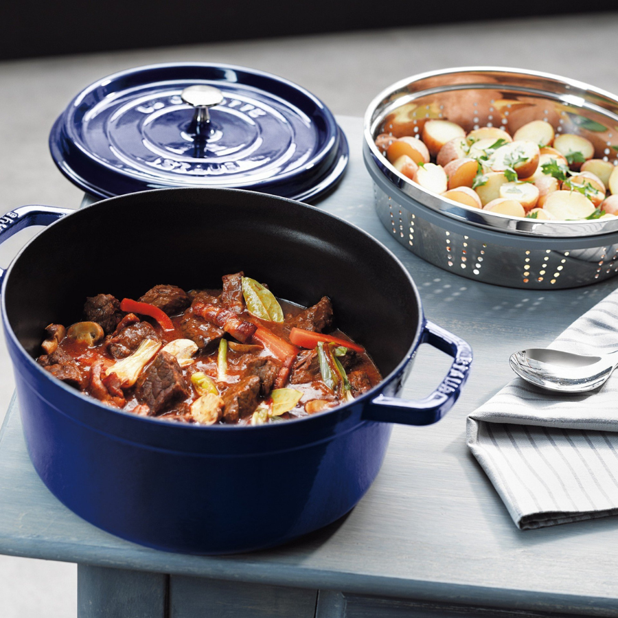 Staub - Nồi tròn màu xanh đen - 20cm (2.2L)