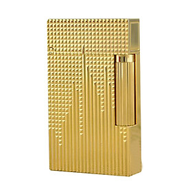 Vỏ Hột Quẹt Bật Lửa Upon D12V Họa Tiết Kẻ Dọc Tạo Lượn Sóng Độc Đáo - Dùng Ga Đá Cao Cấp