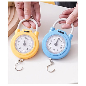 Cân cầm tay mini 10kg có móc treo tiện dụng cho việc đi chợ, du lịch, lò xo cơ học đồng hồ kim siêu chuẩn