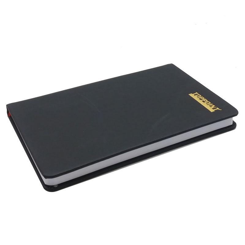 Sổ Bìa Da Kẻ Ngang 240 Trang 70gsm - Toppoint S605 - Màu Đen