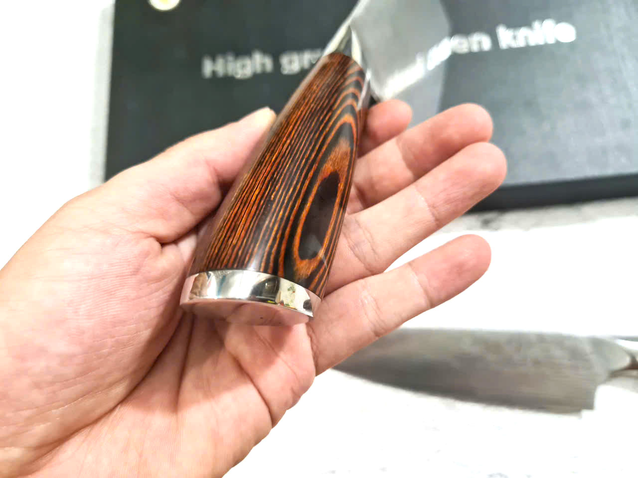 DAO - BỘ 3 DAO BẾP NHẬT BẢN THÉP DAMASCUS DT2 vns
