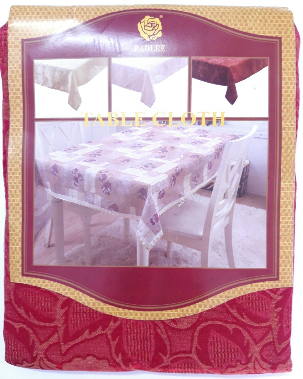 (Tặng 1 lót phần ăn 30x45 cm) Khăn trải bàn PAULEE –WB-601 (120 x 150 cm) - chất liệu vải polyester