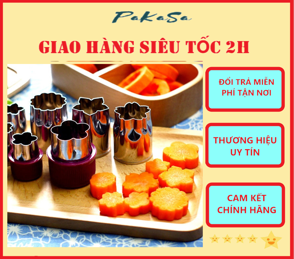 Bộ Dụng Cụ Cắt Tỉa Rau Củ Quả Tạo Hình 8 Món PaKaSa - Hàng Chính Hãng