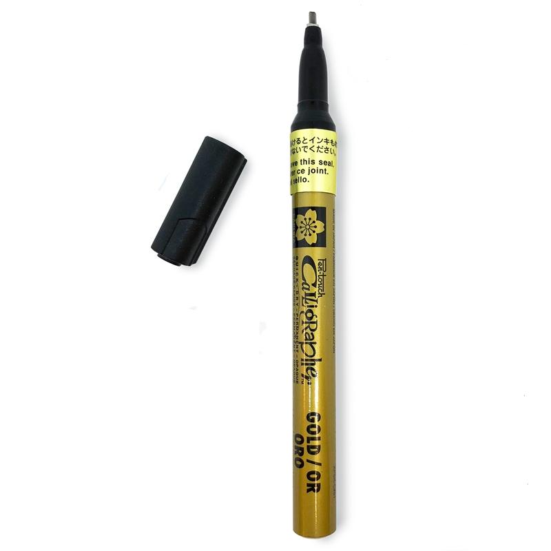 Bút Thư Pháp Sakura Pentouch Calligrapher Fine 1.8mm - Màu Gold