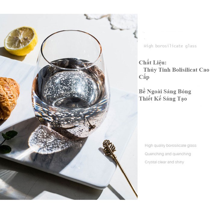 Ly Thủy Tinh Quả Trứng Sang Trọng Thể Tích 550ml