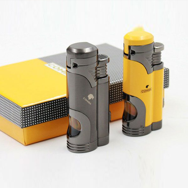 Vỏ Hột Quẹt Bật Lửa Khò 2 Tia COB-359 Thiết Kế Đẹp Độc Lạ Lửa Khò Mạnh Mẽ - Dùng Gas Đá Cao Cấp