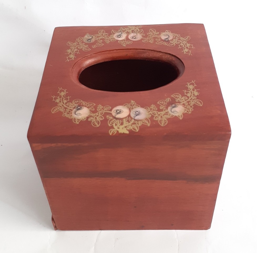 Hộp đựng giấy ăn bằng gỗ hương Cao cấp