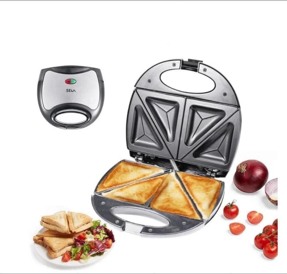 Máy kẹp nướng bánh mì sandwich SK550 Màu Đen nướng nhanh chín đều, chống dính tốt