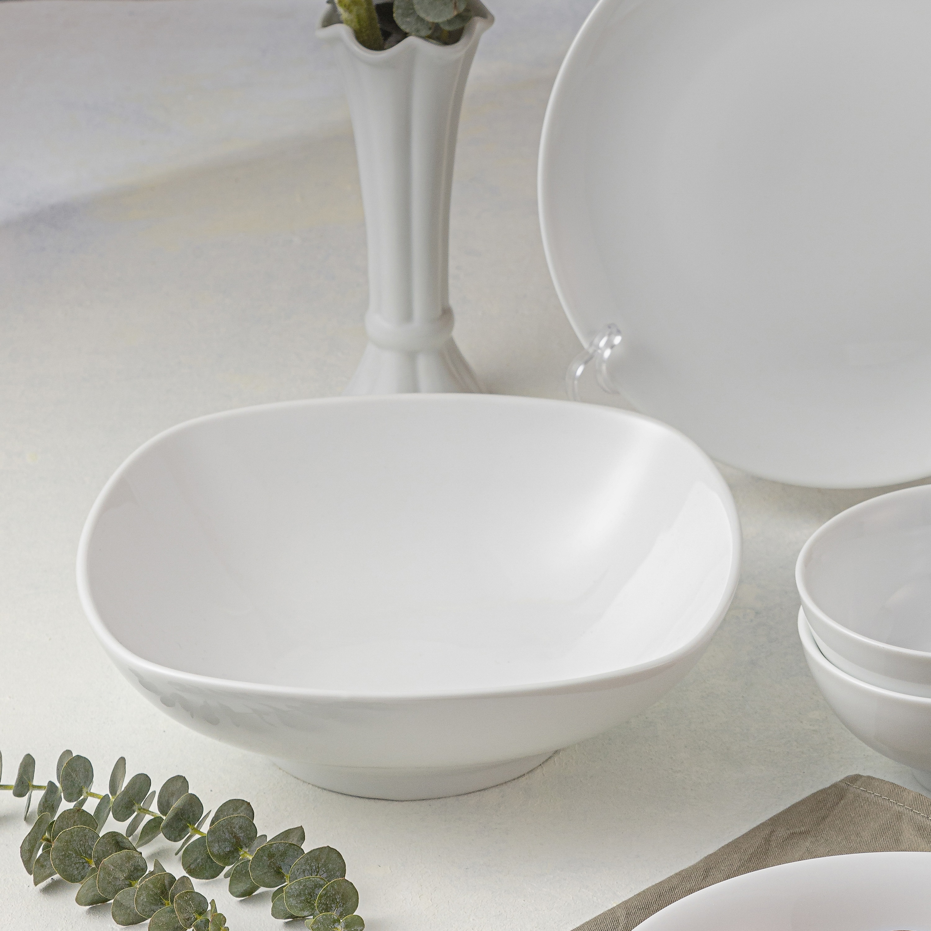 Combo Thế hệ mới - Bộ bát đĩa sứ quà tặng cao cấp Long Phương
