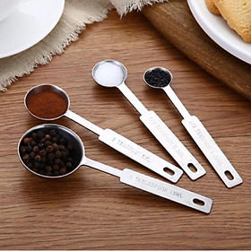 Bộ thìa đong Inox 4 chi tiết