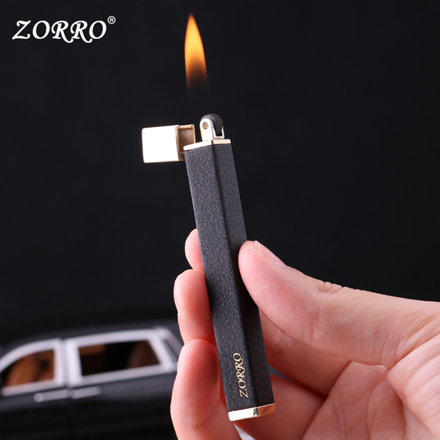 Vỏ Hột Quẹt Bật Lửa Gas Đá Nhỏ Gọn Zorro ZX-503 Thiết Kế Đẹp Độc Lạ - Dùng Gas Đá Cao Cấp