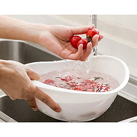 Thau rửa đa năng có rãnh thoát nước tiện lợi Nakaya Freille 2.1L - Hàng nội địa Nhật Bản |#Made in Japan| |#K-538|