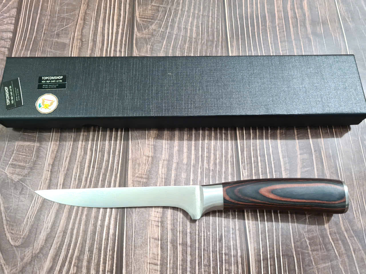 DAO - DAO BẾP NHẬT BẢN CLASSIC BONINGTHÉP DAMASCUS MÃ A2 DT120 nt topcomshop vn