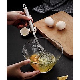 Cây đánh trứng inox - đánh trứng đánh bột hiệu quả nhanh chóng