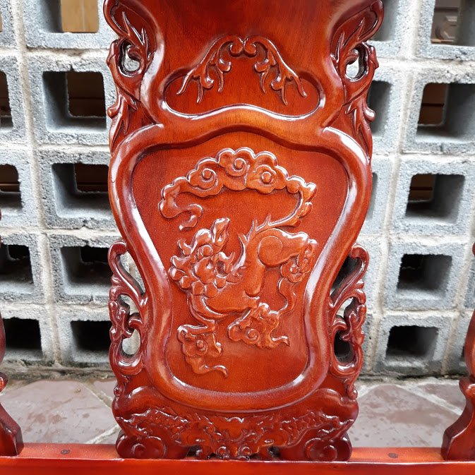 Bộ bàn ghế salon gỗ Tràm Tay 12 Đỉnh Hổ Phù