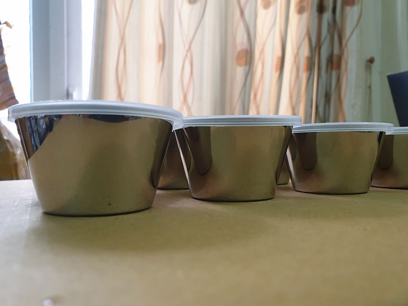Bộ 20 Khuôn Làm Bánh Inox 304 Có Nắp ( 7cm ) Làm Bánh Flan , Rau Câu , Cupcake, Làm Đá Không Gỉ