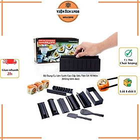 Bộ Dụng Cụ Làm Sushi 10 Món - Tặng Muỗng Lọc Lấy Lòng Đỏ Trứng  Màu Ngẫu Nhiên